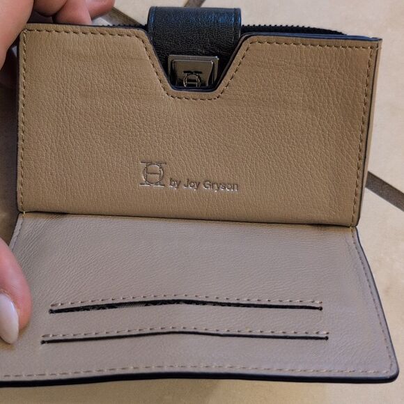 OH By Joy Gryson Wallet Wristlet Yellow Leather - Picture 4 of 10